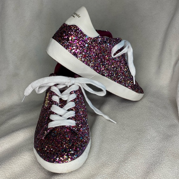 $168 retail NWOT Kate Spade Ace Glitter Low-Top Sneakers size